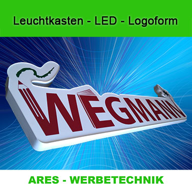 LED Leuchtkasten in LogoForm 1-S 60x100cm 